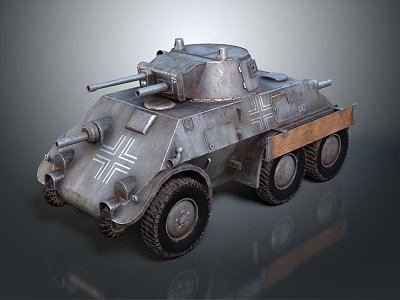 Industrial LOFT armored vehicle troop carrier 3d model