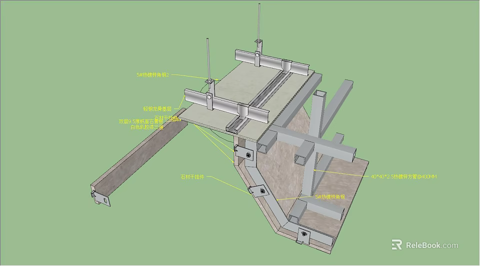 Hardware Tools For Metal Frame Construction Building Structural Components And Assembly 3d model