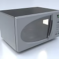 Modern Microwave Oven With Digital Display And Control Panel For Home Kitchen Use 3d model