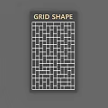 Grid Shape Wall Decor With Geometric Pattern And Minimalist Design For Home 3d model