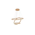 Modern Golden Circular Rings Chandelier With LED Light Hanging Design