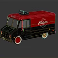 Red and Black Stirling Food Truck Mobile Catering Vehicle With Logo