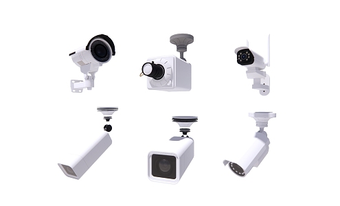 Surveillance camera combination 3d model