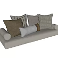 Modern Bay Window Cushion 3d model
