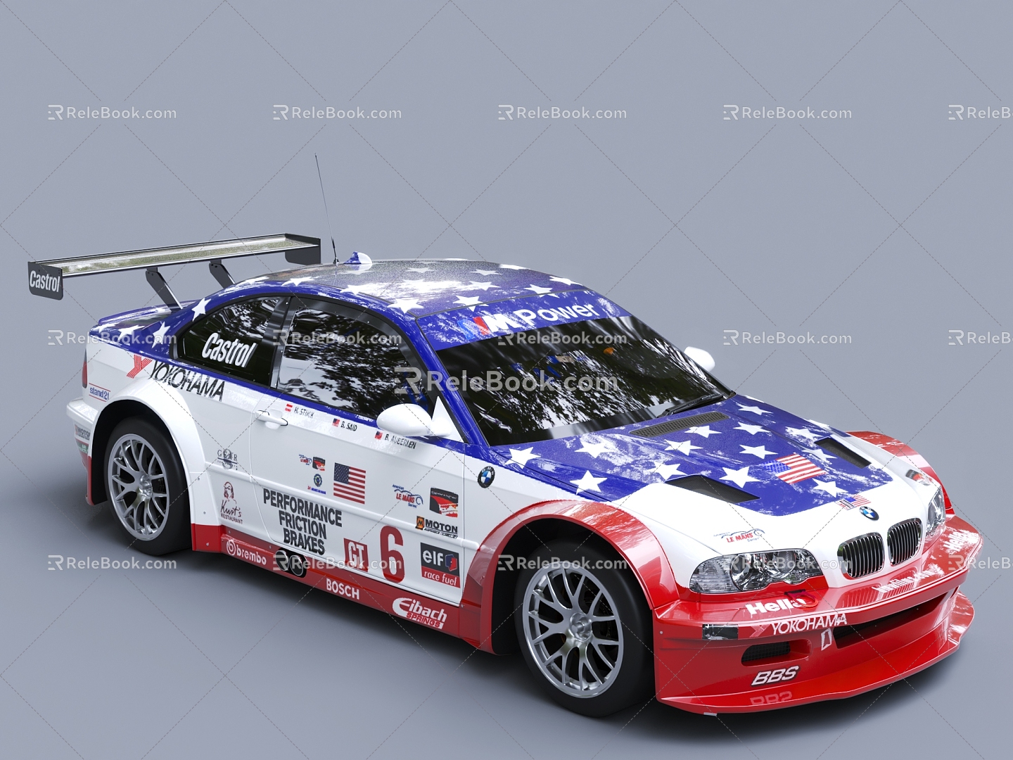 BMW Car sports car Racing 3d model