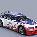 BMW Car sports car Racing 3d model