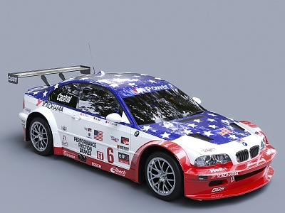 BMW Car sports car Racing 3d model