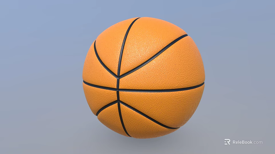 High Quality Basketball Sports Equipment With Rubber Surface And Indoor Outdoor Use 3d model 