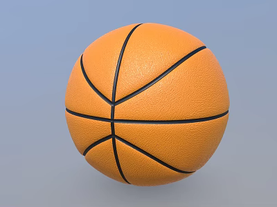 High Quality Basketball Sports Equipment With Rubber Surface And Indoor Outdoor Use 3d model