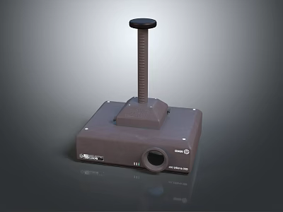 Projection Surveillance Device With Tall Stand Stable Base And Monitoring Lens 3d model
