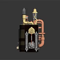 Steampunk Radio Portable Radio Desktop Radio Full Band Radio 3d model