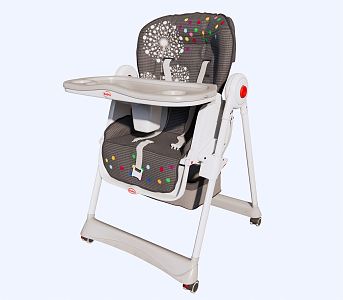 Modern Children's Chair Baby Dining Chair 3d model