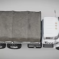 UN Marked Heavy Duty Six Wheel Functional Cargo Truck With Cover