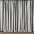 Modern Double Layer Curtain with Sheer and Textured Fabric for Window Light Filtering