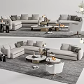 Modern Sofa Coffee Table Combination Sofa Coffee Table 3d model