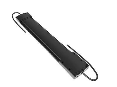 Black Long Device Holder With Adjustable Straps Sturdy And Lightweight Design 3d model