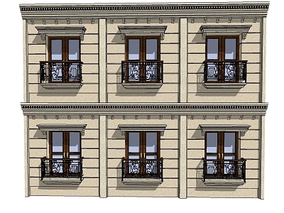 European-style component fence European-style balcony European-style protection model