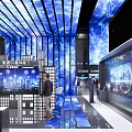 5G Technology Exhibition Booth Featuring Huawei China Mobile OPPO and Interactive Screens