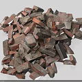 Natural Stone and Wood Chunks Pile for Home Decor and Construction Projects
