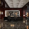 Luxury Modern Executive Office Interior Design With Panoramic City View And Elegant Comfortable Furnishings
