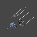 US Air Force Silver Gray Fighter Jet With Modern Sleek Aerial Combat Design