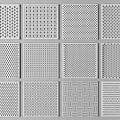 Different Types Of Ceiling Panels Featuring Various Patterns For Interior Design