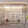 Modern Beauty Salon Interior With Styling Chairs Mirrors Green Plants And Comfortable Seating