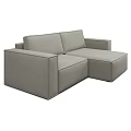 Teal Modern Upholstered Sectional Sofa With Spacious Seating For Multiple People 3d model