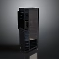 Sleek Black Computer Case With Transparent Side Panel And Modern Design