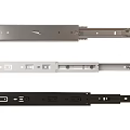 Different Types Of Metal Drawer Slides In Silver And Black Colors