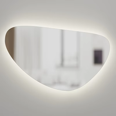 Illuminated Irregular Shaped Mirror For Modern Interior Wall Decoration 3d model