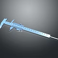 Metal Vernier Caliper Precision Measuring Tool With Clear Scales On Black Background