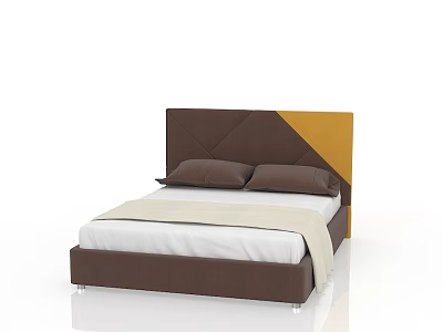 Modern Double Bed Bed 3d model