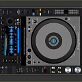 Professional DJ Mixer Featuring Turntable Digital Display Control Buttons And Knobs