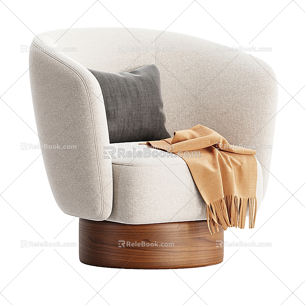 Sofa Single Sofa Seat Casual Sofa 3d model