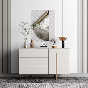 Modern Side Cabinet 3d model