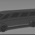 Modern Silver Van With Sleek Design Reflective Surface And Multiple Windows