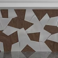 Modern background wall 3d model