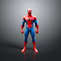 Spider Man Action Figure In Red And Blue Costume Standing Pose