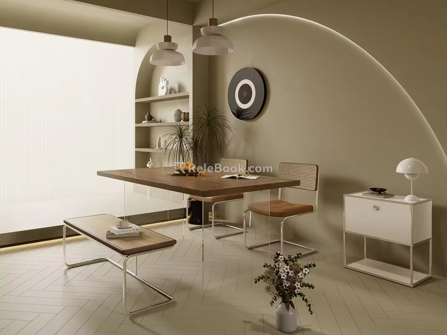 Table combination 3d model
