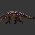 Vibrant Armored Ankylosaurus Dinosaur 3D Model Featuring Scaly Skin And Tail