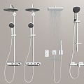 Modern shower shower shower bathroom small piece 3d model