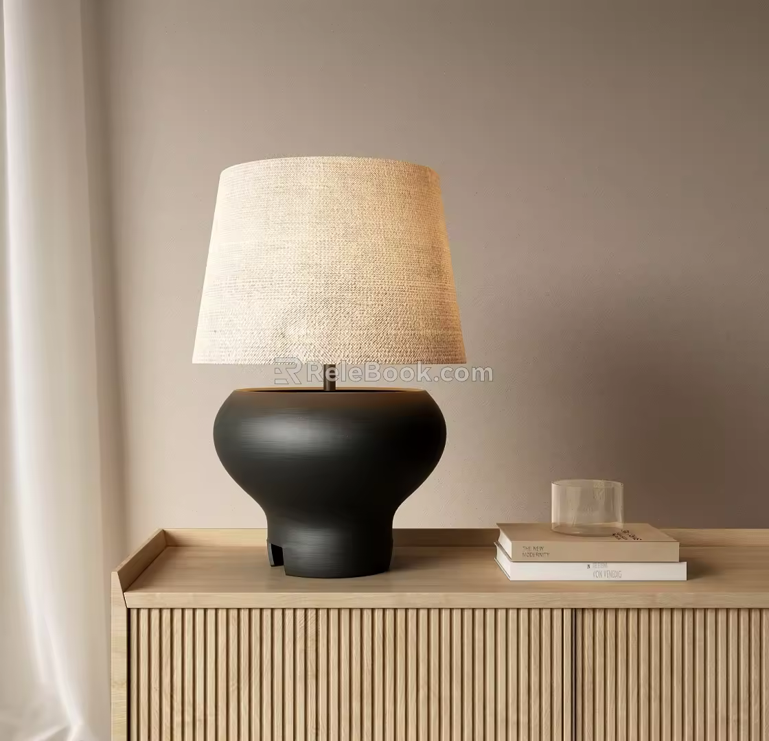 Quiet Wind Table Lamp Living Room Table Lamp Bedside Table Lamp 3d model
