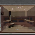 Modern Sauna Interior Design With Glass Door Wooden Benches And Ambient Lighting