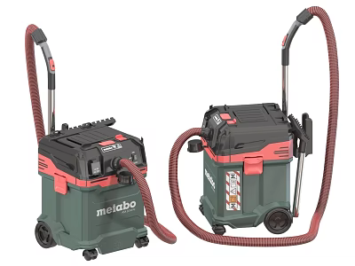Metabo Daily Electrical Appliances Vacuum Cleaners With Wheels And Flexible Hose 3d model