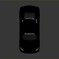 Bugatti Racing Car With Gray Body Blue Red Stripes Rear Wing And Sporty Design