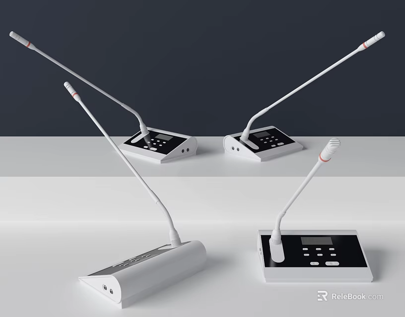 Modern Headphones And Speakers With Wireless Connectivity And High Quality Sound Design 3d model 