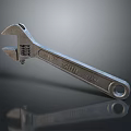 Durable Steel Adjustable Wrench Essential Hardware Tool For Repair Work 3d model