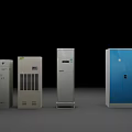Public Facility Modern Electrical Control Cabinets And Power Distribution Equipment 3d model