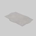 Modern Square Rug For Home Interior With Wavy Lines And Textured Design